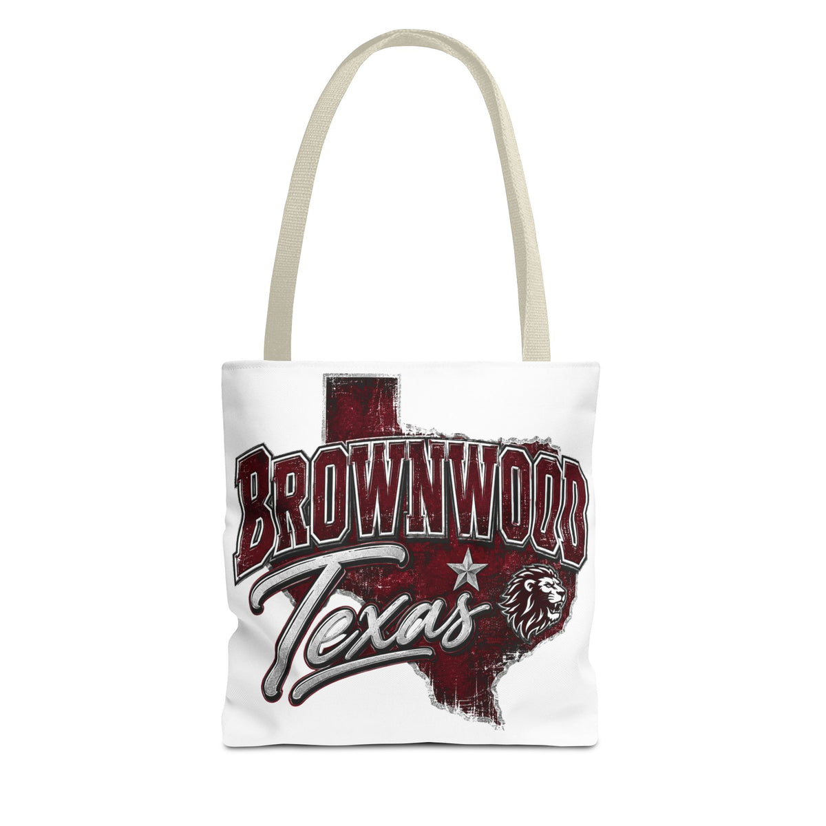 Brownwood Texas Lion Outline Tote