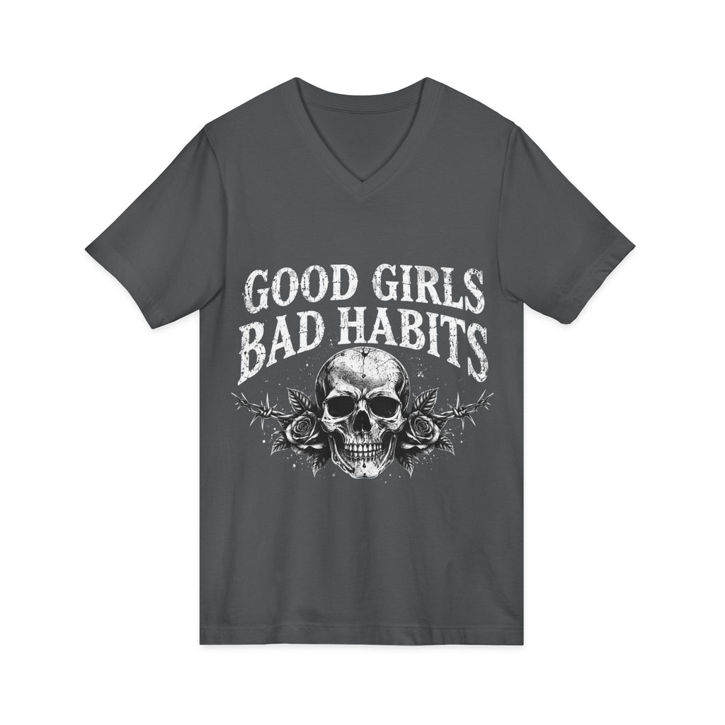 Unisex Jersey Short Sleeve V-Neck Tee