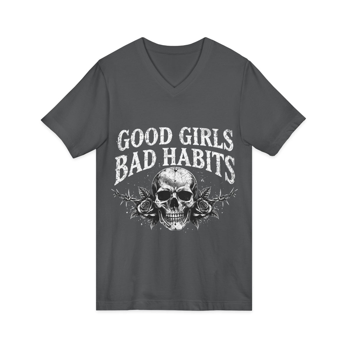 Unisex Jersey Short Sleeve V-Neck Tee