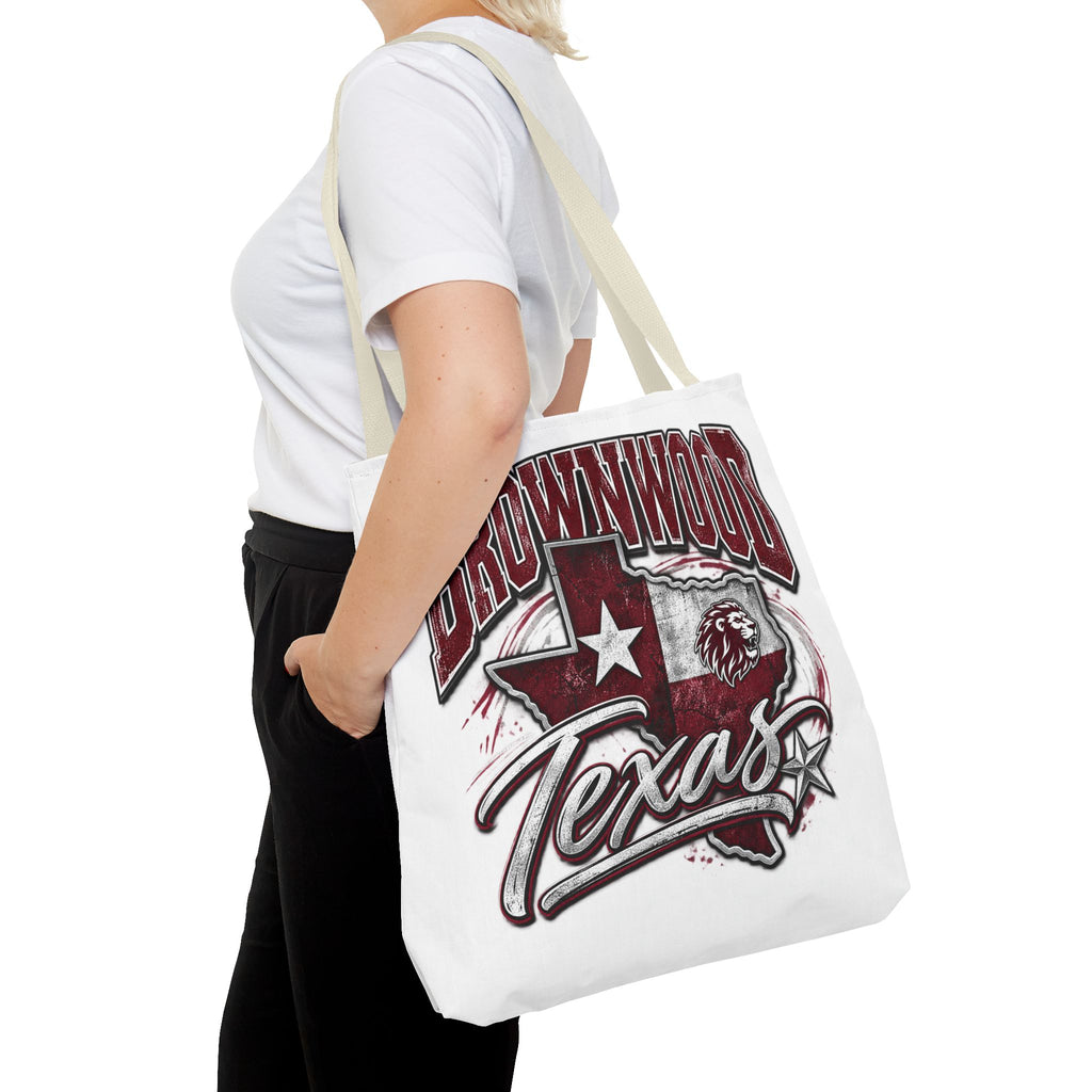 Brownwood Texas Tote Bag – Vintage State Pride AOP Canvas Tote