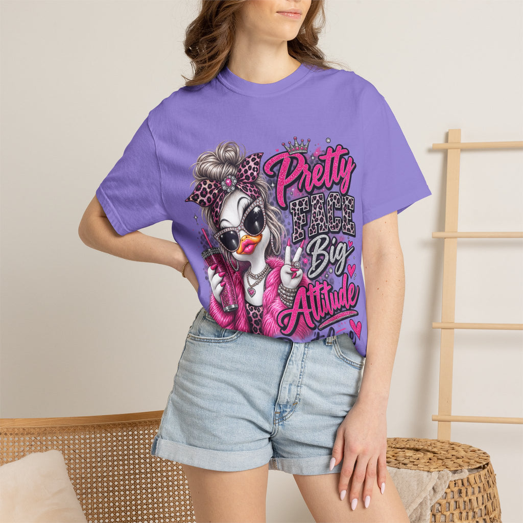 Pretty Big Attitude T‑Shirt — Cute Sassy Graphic Tee