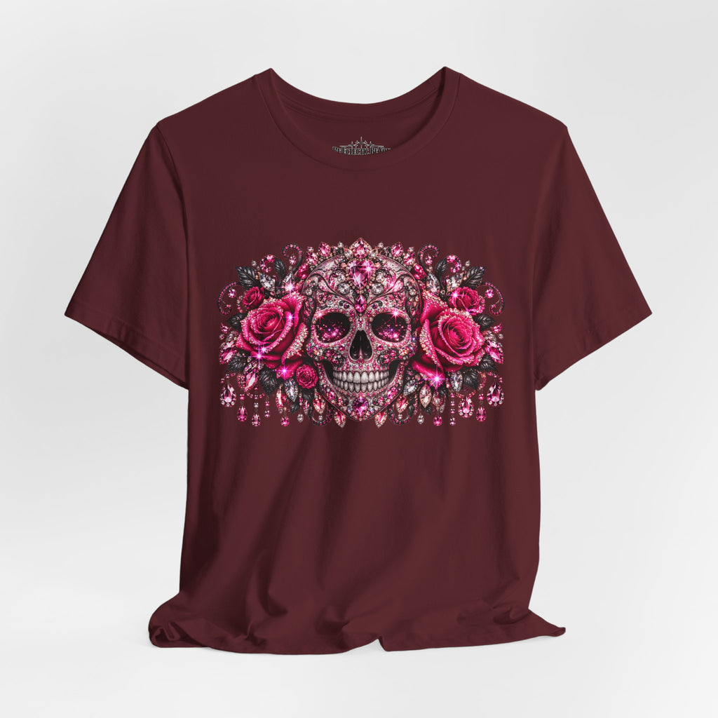 Sugar Skull Roses Gothic T-Shirt