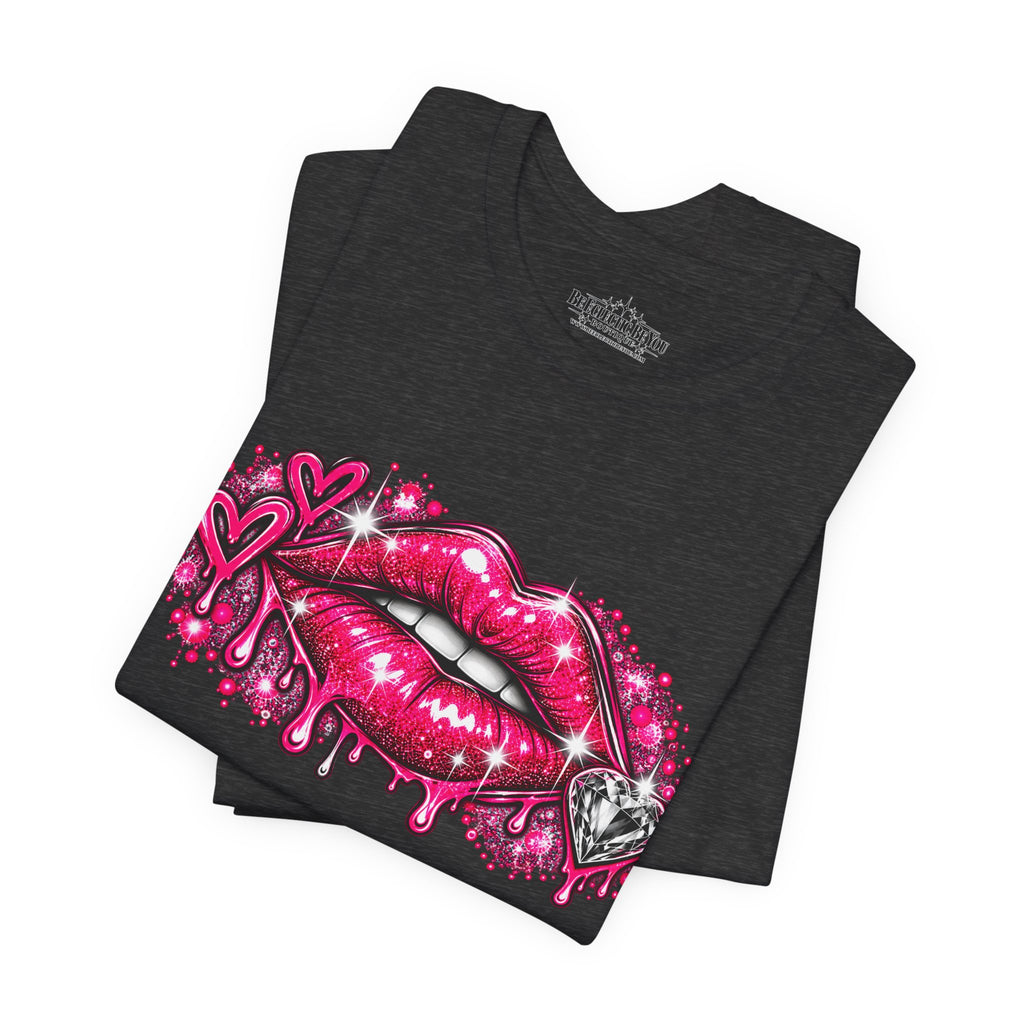 Sparkly Pink Lips Graphic Tee