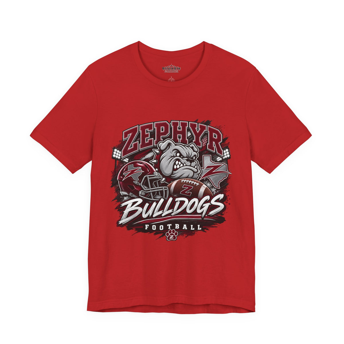 Zephyr Bulldogs Football Graphic Tee