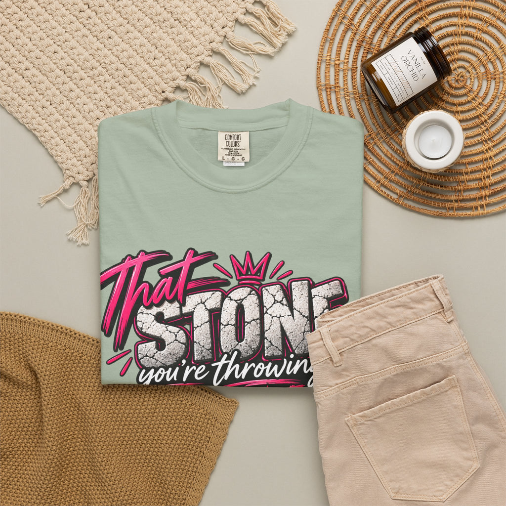 That Stone You're Throwing Tee — Funny Personalized Brick Quote T-Shirt