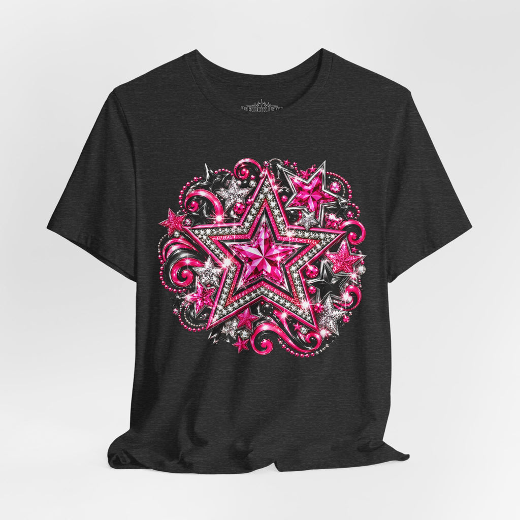Pink Star Swirl Graphic Tee