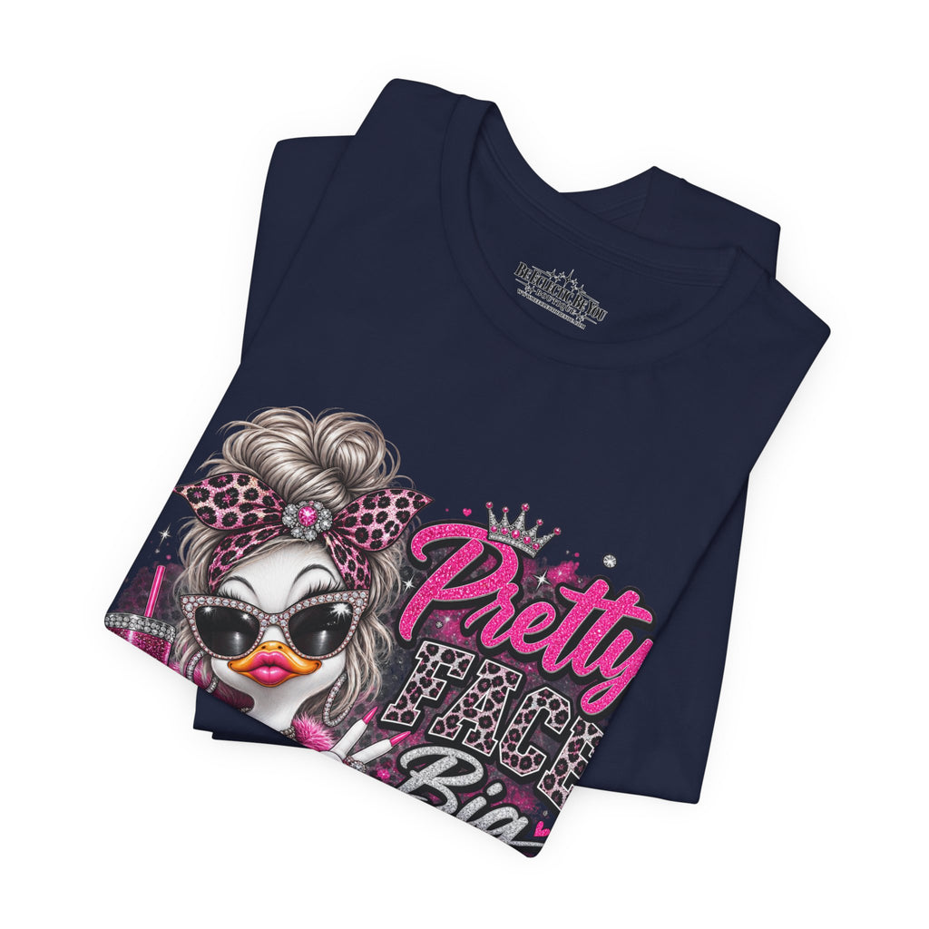 Pretty with a Big Attitude Don’t Care Graphic T-Shirt