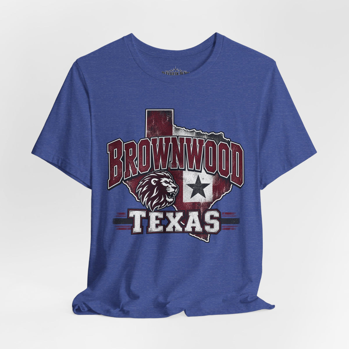Brownwood Texas Lion Star Graphic T-Shirt
