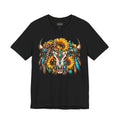 Boho Buffalo Skull Sunflower T-Shirt