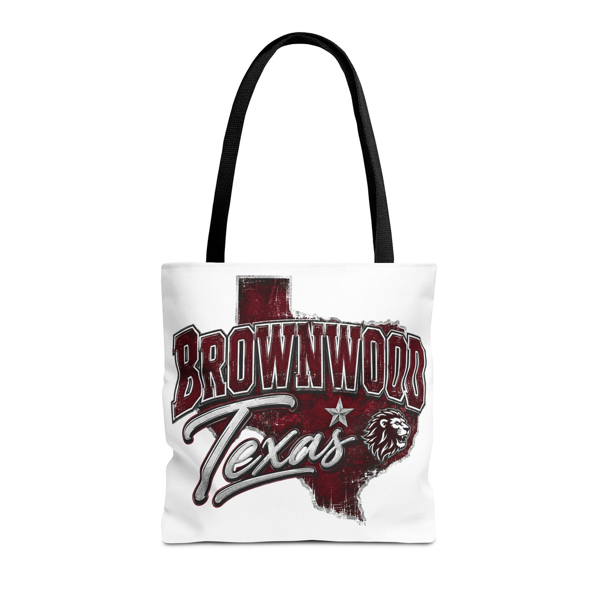 Brownwood Texas Lion Outline Tote