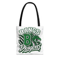 Bangs Dragons Tote Bag — Green Mascot Dragon School Spirit Tote