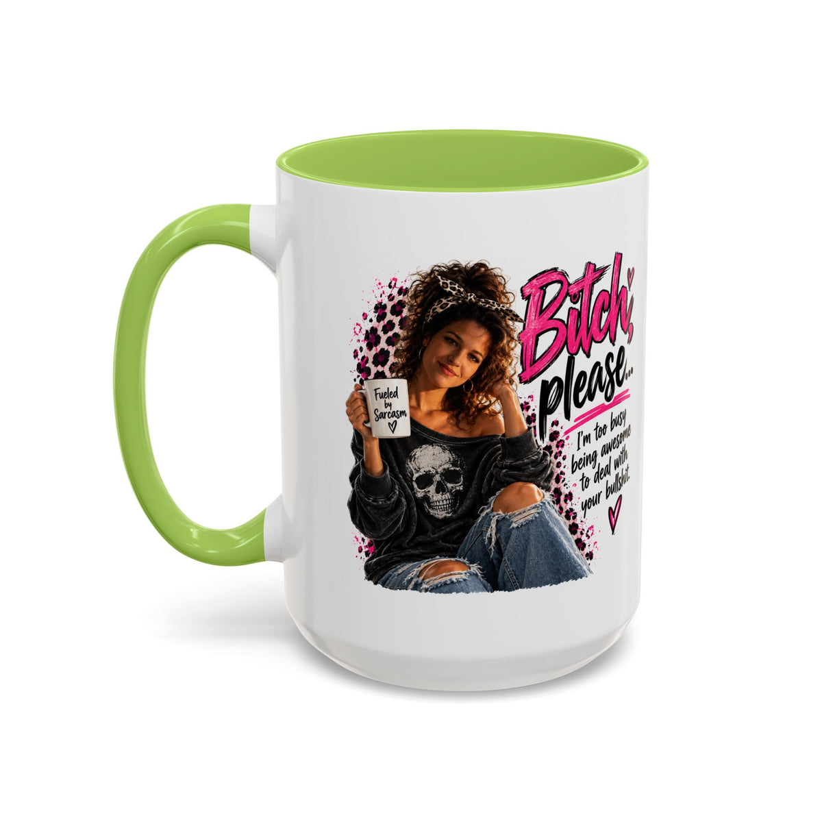 Accent Coffee Mug - "Bitch Please" Funny Sassy Woman Graphic Mug (11/15oz)