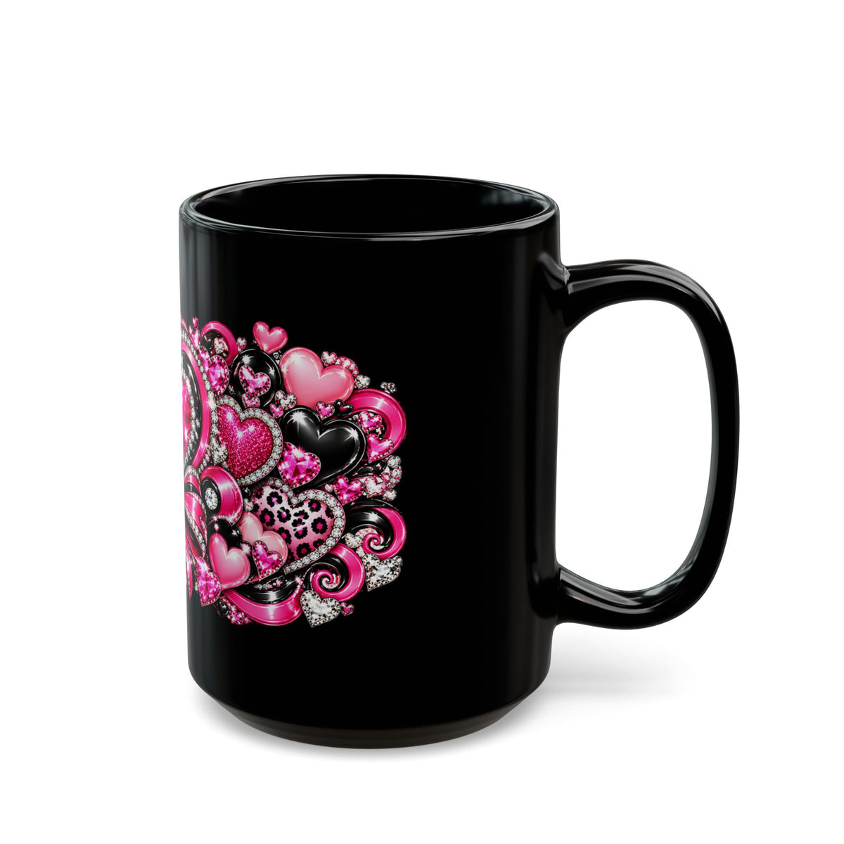 Pink Heart and Bow Valentine’s Day Mug
