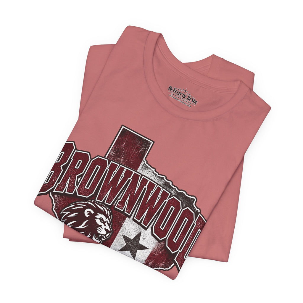 Brownwood Texas Lion Star Graphic T-Shirt