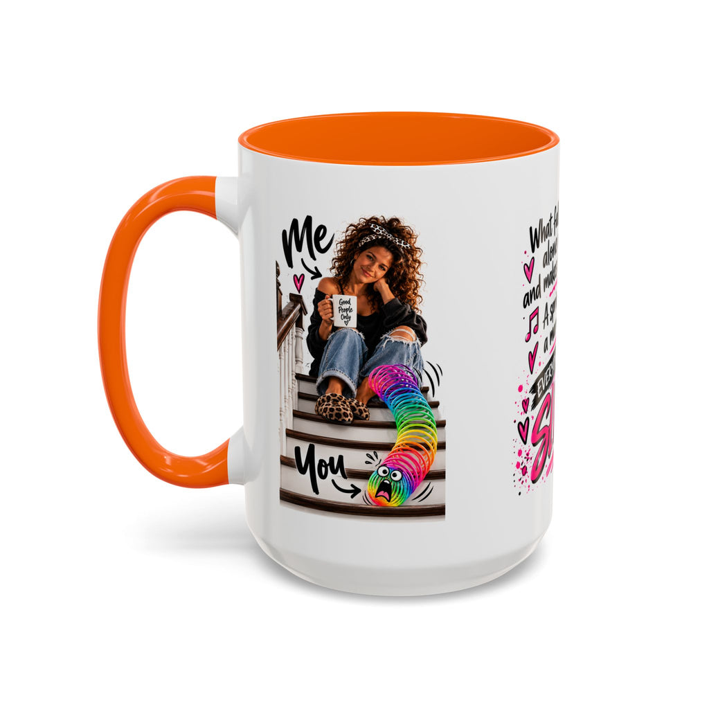 Slinky Coffee Mug — Funny Retro Toy Quote Accent Mug (11/15 oz)