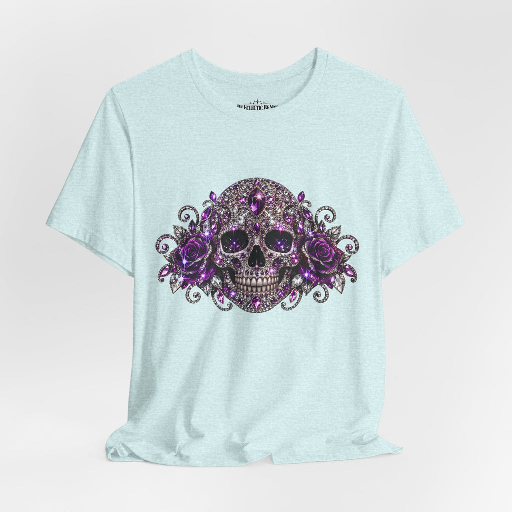 Gothic Purple Skull Tee