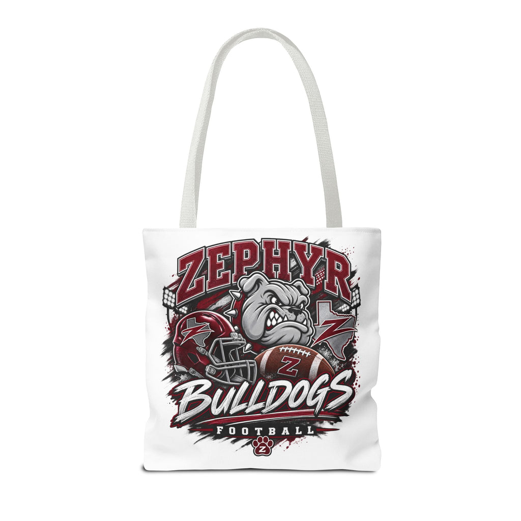 Bulldogs Football Tote Bag — Zephyr Mascot Collegiate Game Day Tote
