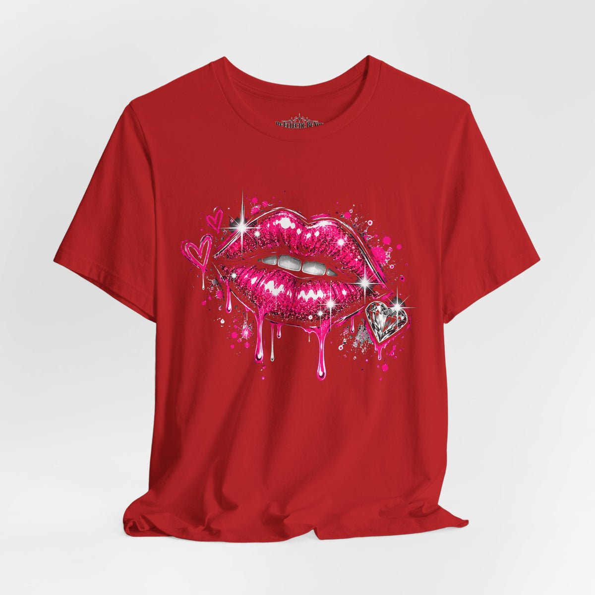 Kiss Lips Graphic Tee Sparkly