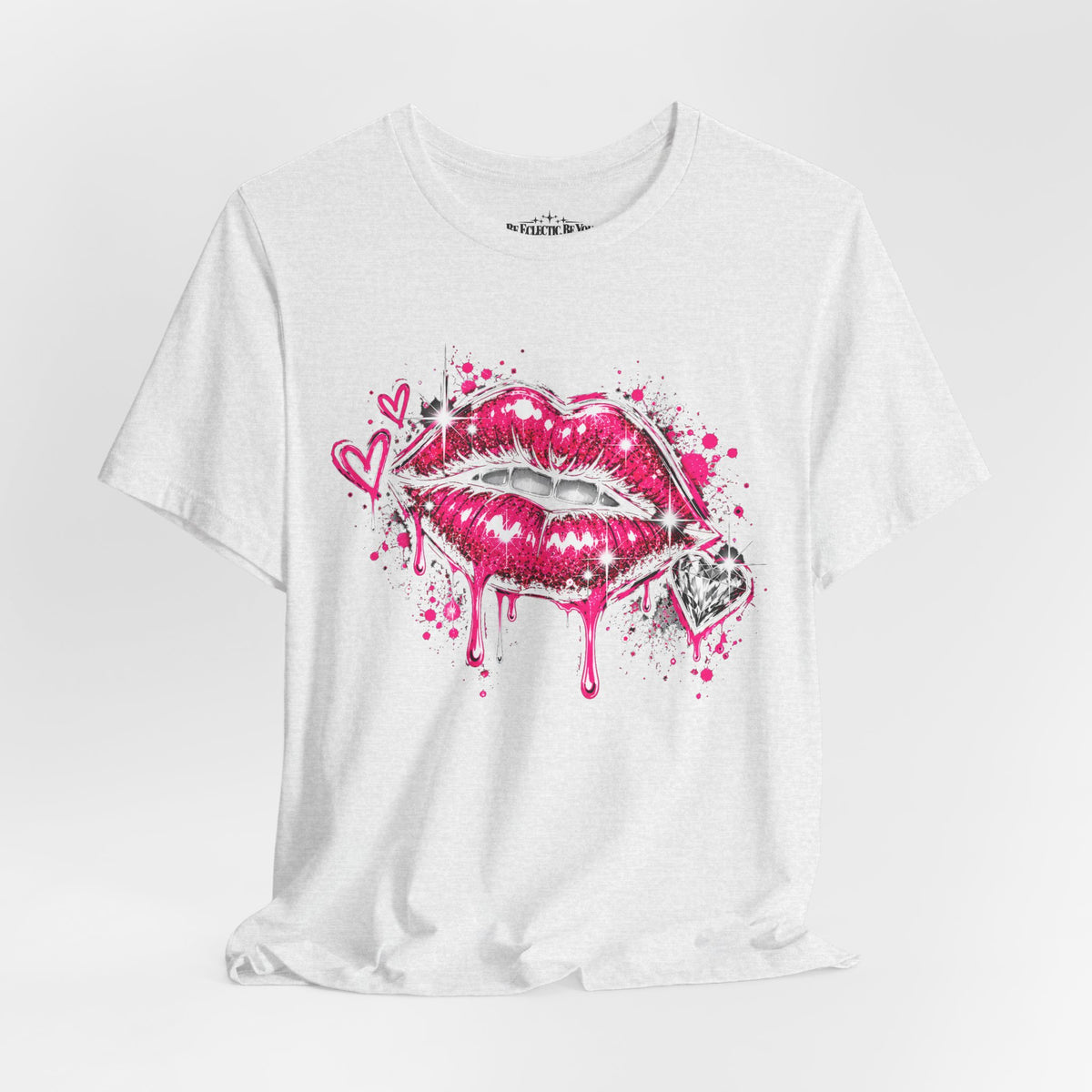 Kiss Lips Graphic Tee Sparkly