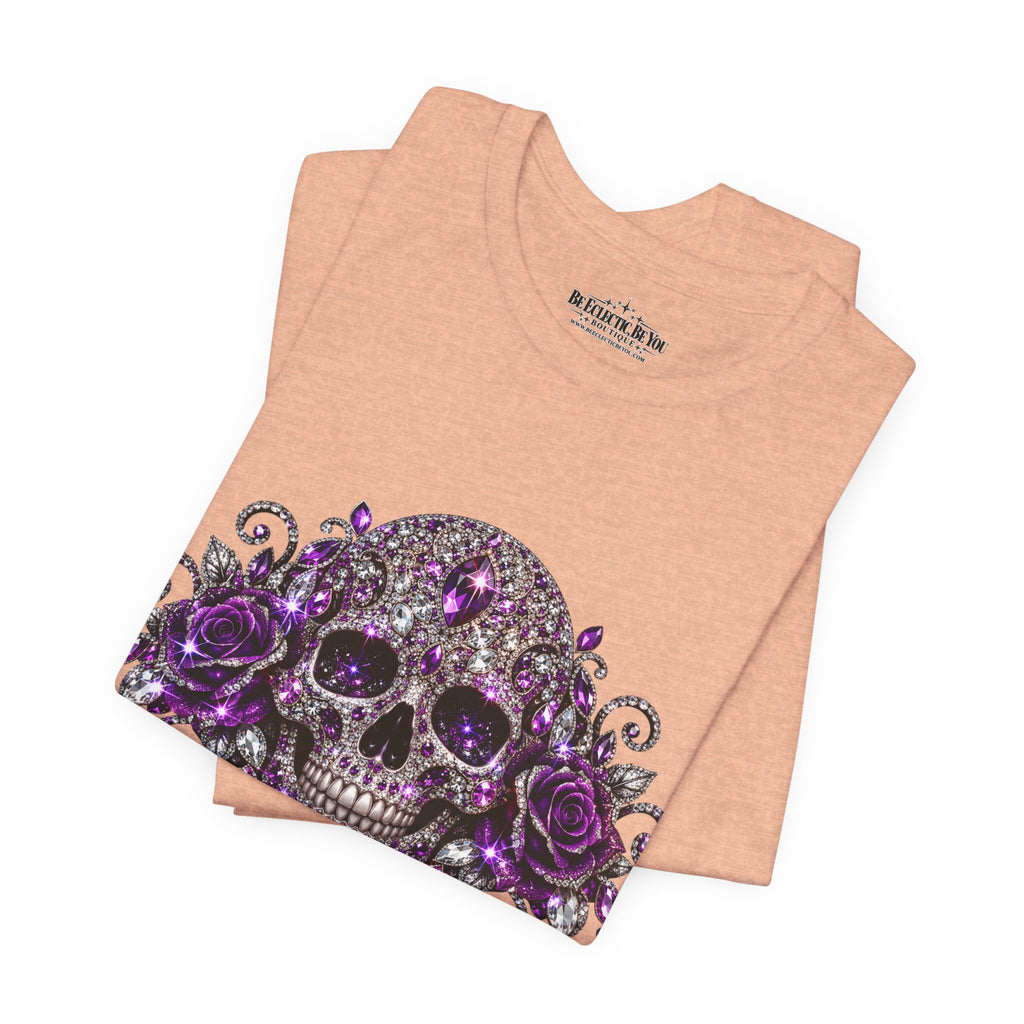 Gothic Purple Skull Tee