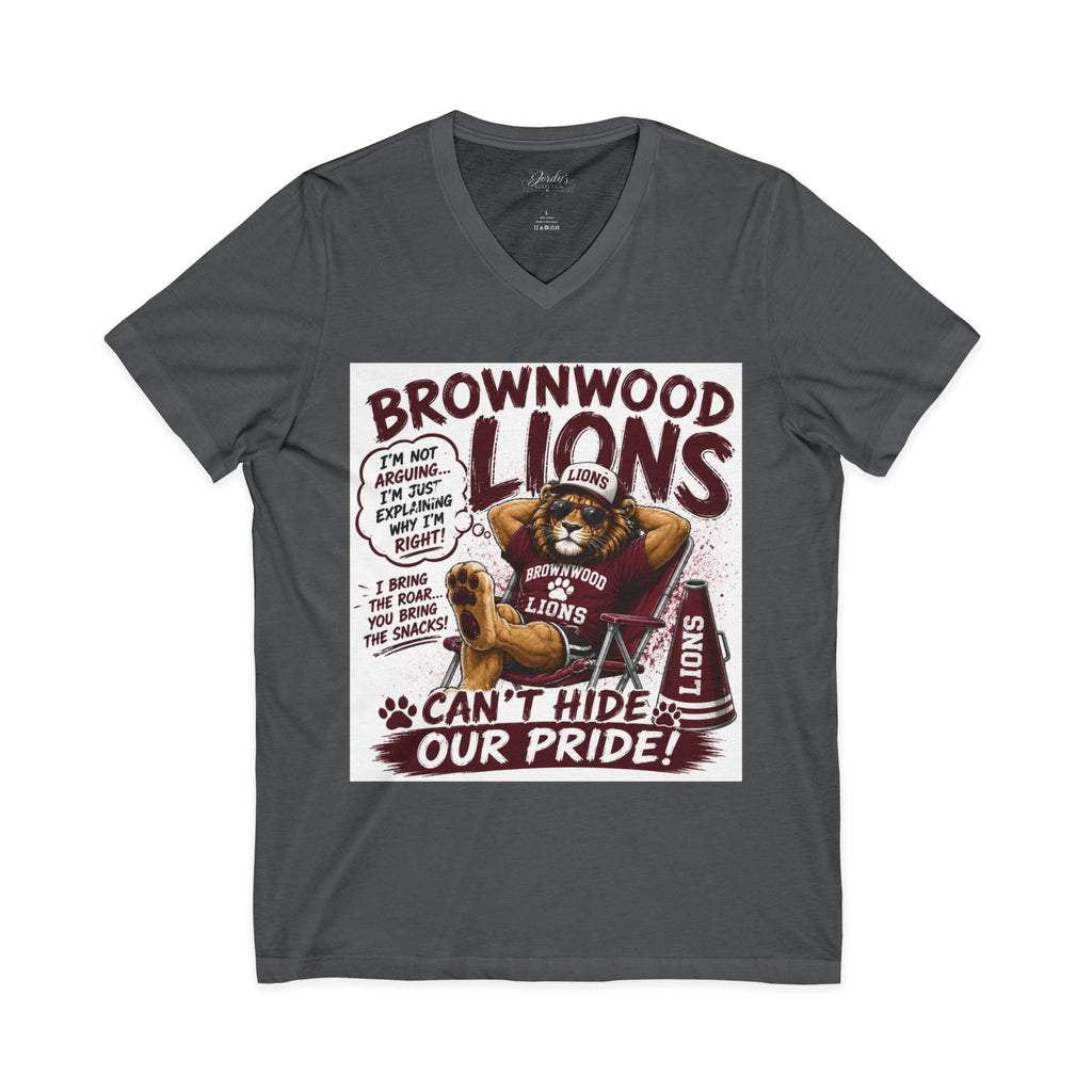 Brownwood Lions "Can't Hide Our Pride" V-Neck Tee