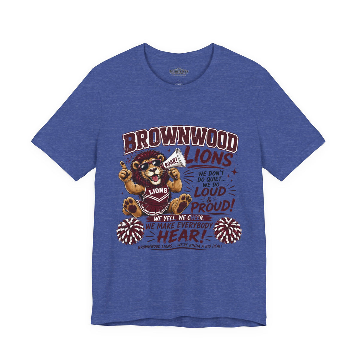 Brownwood Lions Team Spirit Cheer Jersey Tee