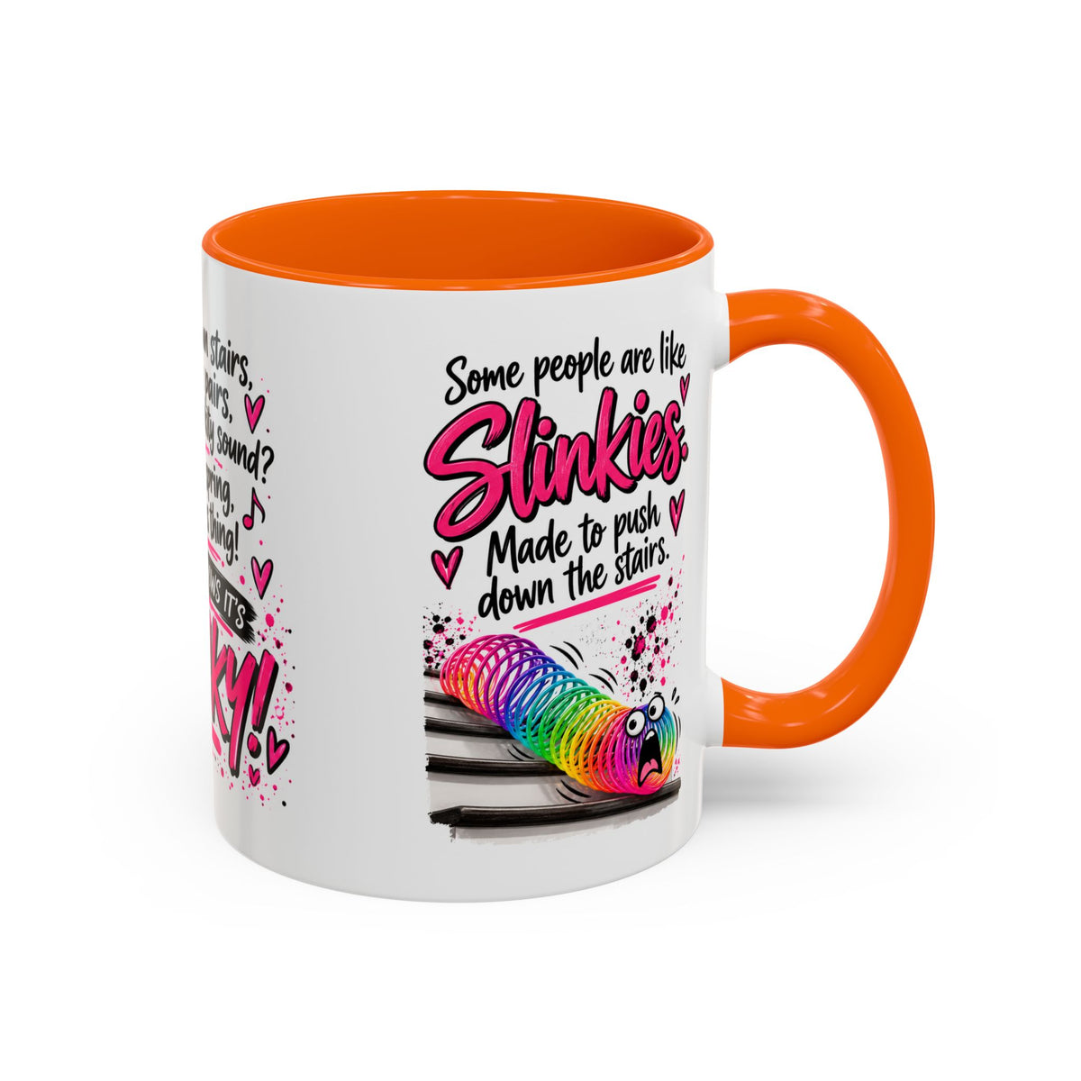 Slinky Coffee Mug — Funny Retro Toy Quote Accent Mug (11/15 oz)