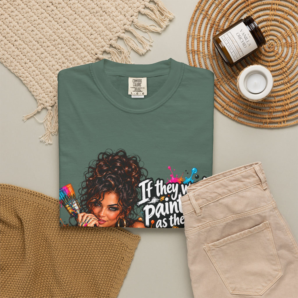 T-Shirt — "If They Want to Paint You as the Villain, Then Pose" Graphic Tee