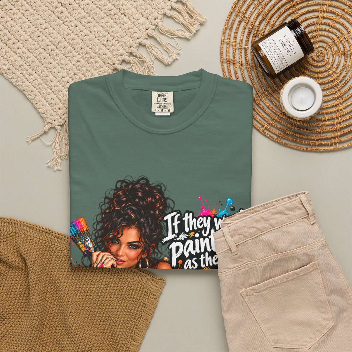 T-Shirt — "If They Want to Paint You as the Villain, Then Pose" Graphic Tee