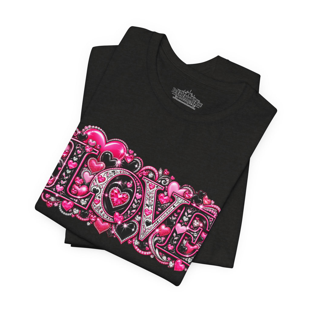 Love Graphic T-Shirt – Romantic Pink Valentine’s Day Tee