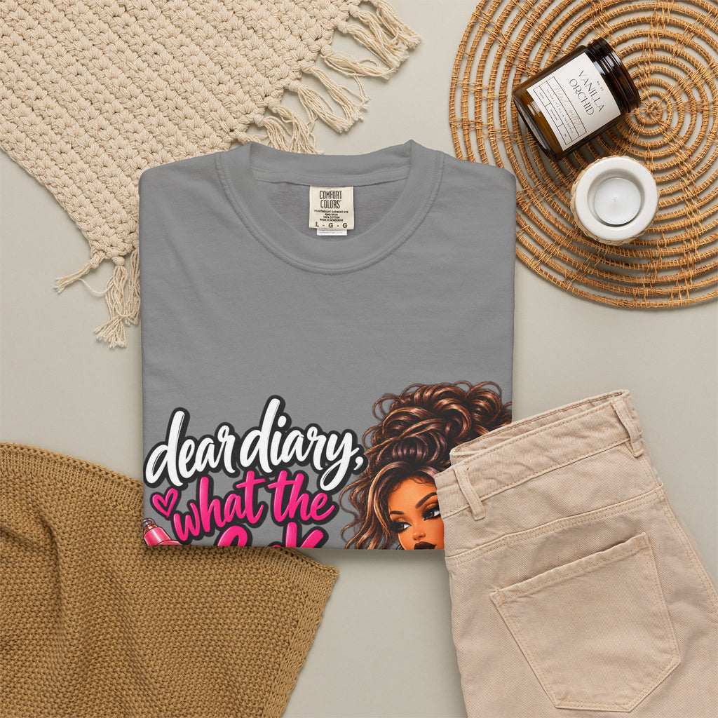 Diary Tee — “Dear Diary, What the F***” Graphic T-Shirt