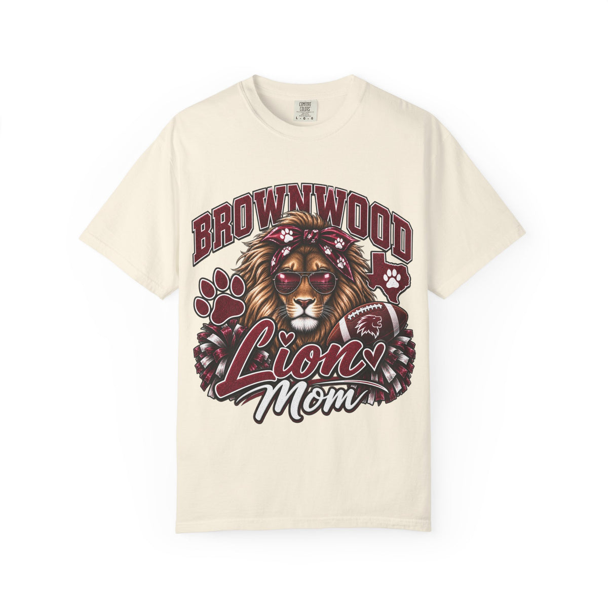 Brownwood Lion Mom T-Shirt — School Spirit Lioness Tee
