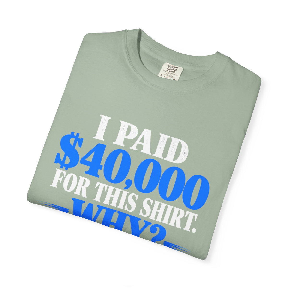 I Paid 40,000 For This Shirt T-Shirt — Funny Statement Graphic Tee