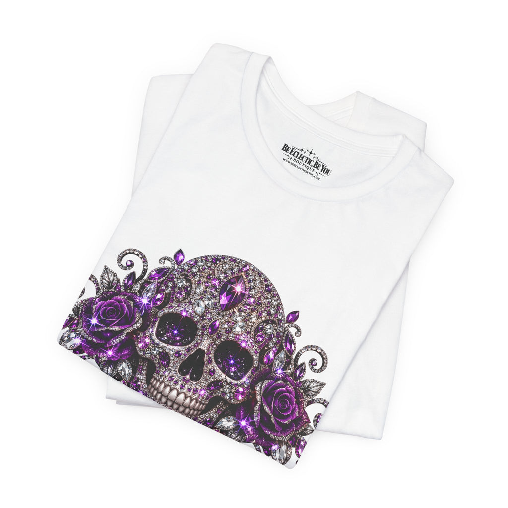 Gothic Purple Skull Tee
