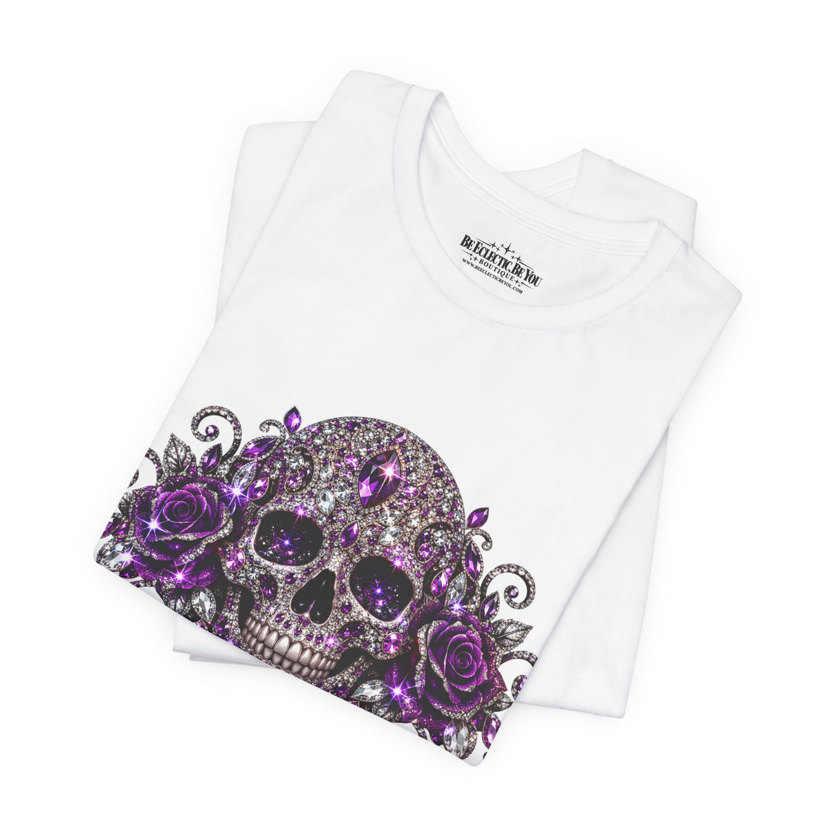 Gothic Purple Skull Tee