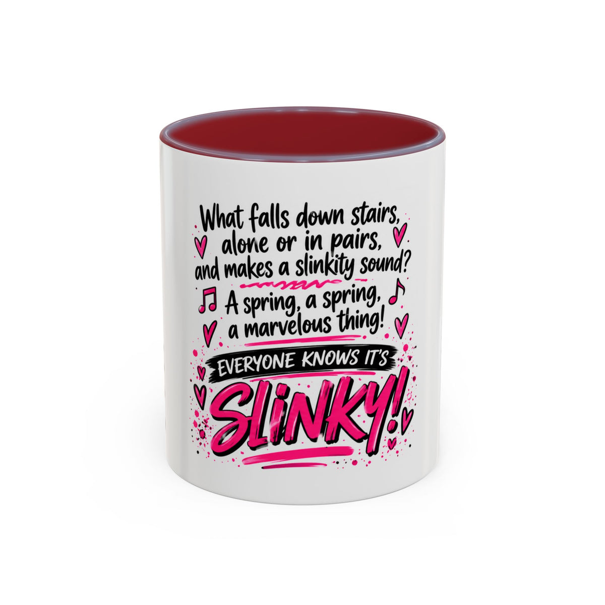Slinky Coffee Mug — Funny Retro Toy Quote Accent Mug (11/15 oz)