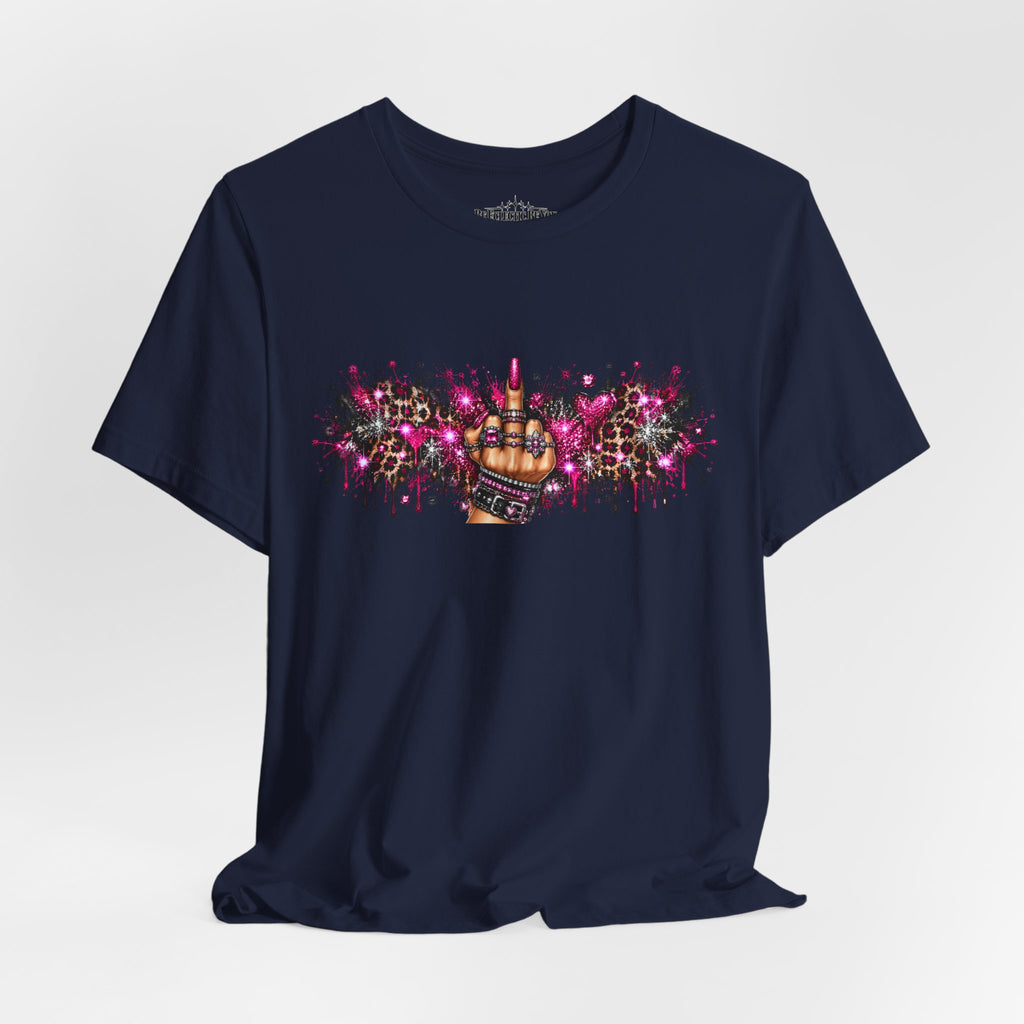 Colorful Rude Finger Graphic Tee