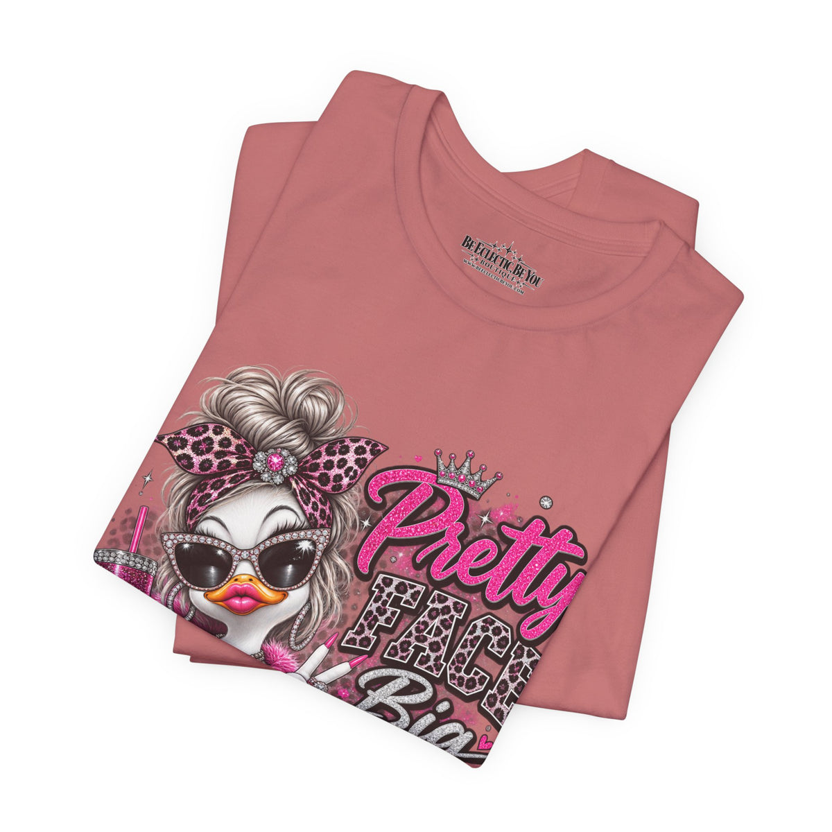 Pretty with a Big Attitude Don’t Care Graphic T-Shirt