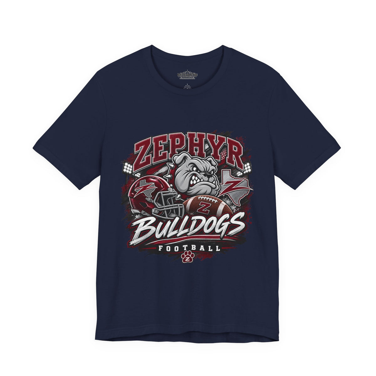 Zephyr Bulldogs Football Graphic Tee