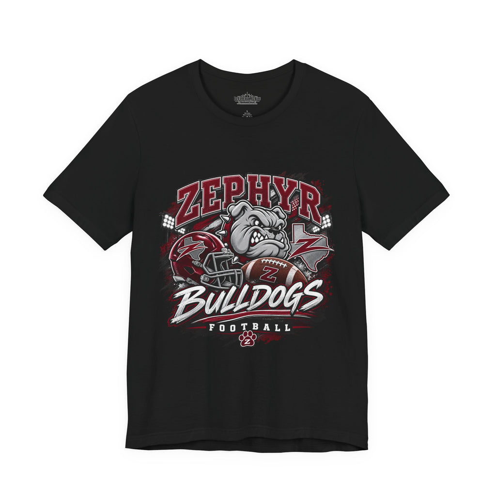 Zephyr Bulldogs Football Graphic Tee