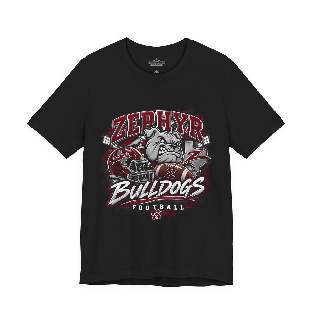 Zephyr Bulldogs Football Graphic Tee