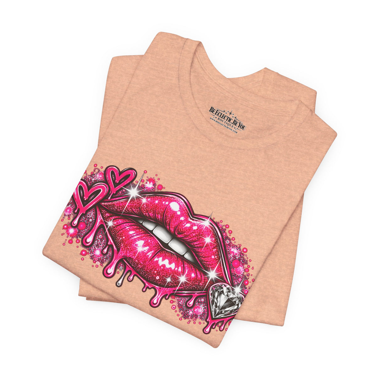 Sparkly Pink Lips Graphic Tee