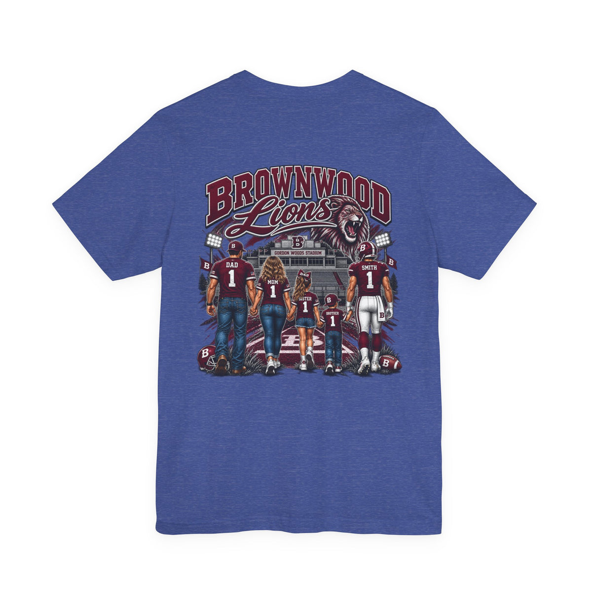 Brownwood Lions Family Football Graphic T-Shirt
