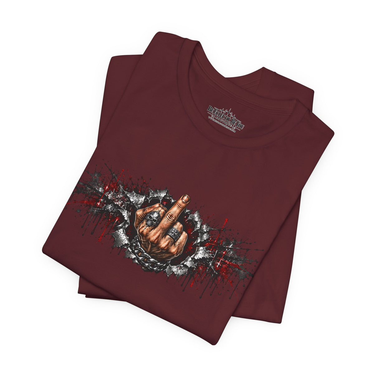 Rock On Hand Gesture Graphic T-Shirt