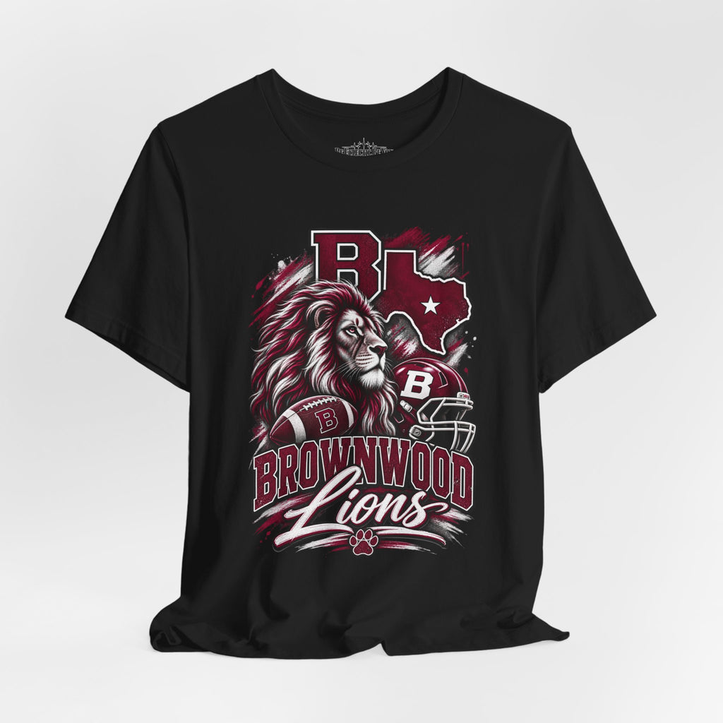 Brownwood Lions Mascot Graphic T-Shirt