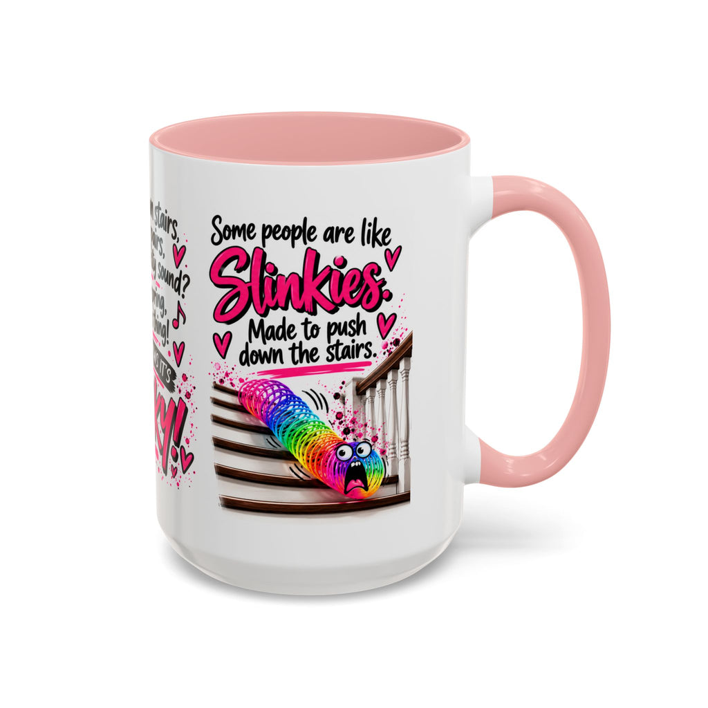 Slinky Coffee Mug — Funny Rainbow Slinky Gift for Friends & Teachers