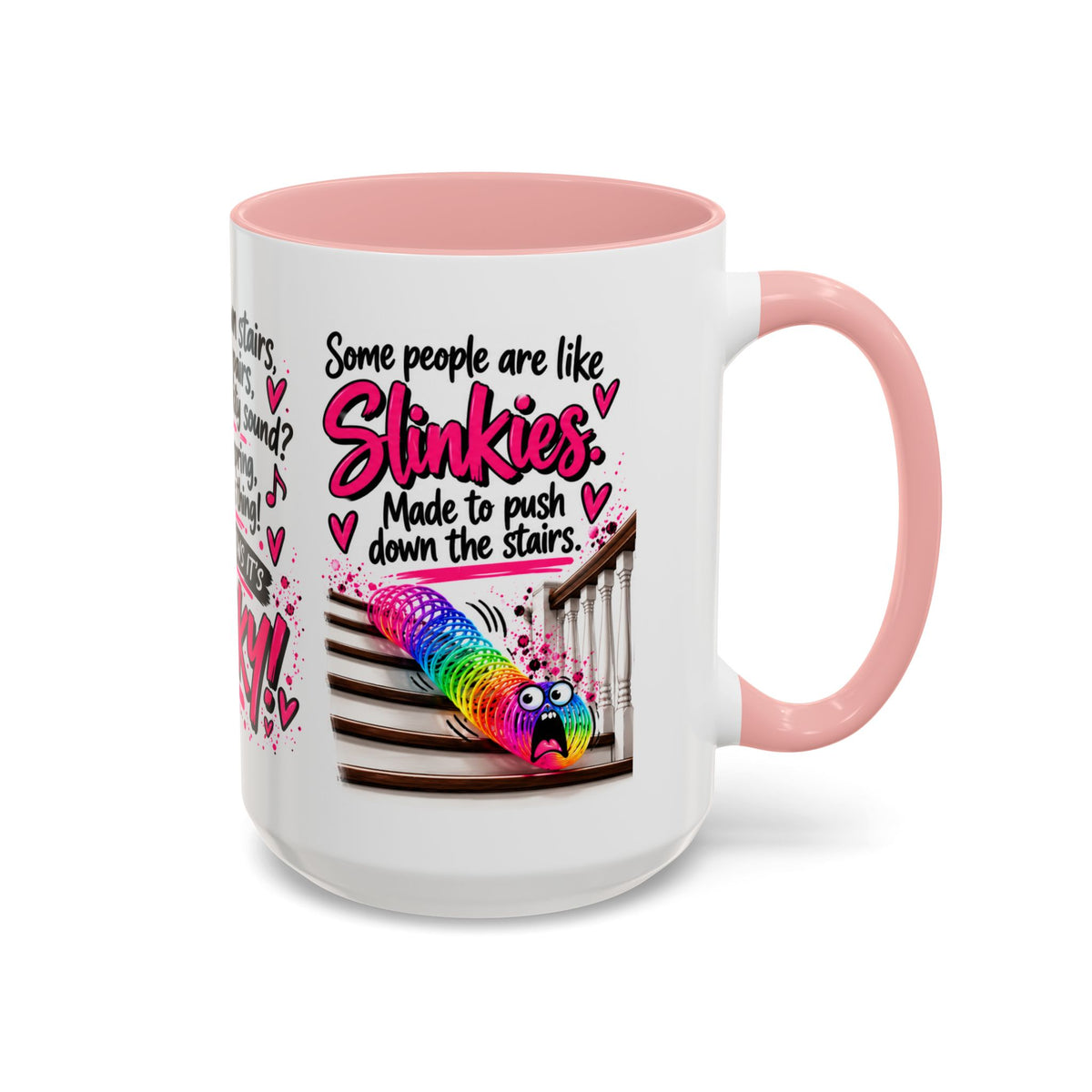 Slinky Coffee Mug — Funny Rainbow Slinky Gift for Friends & Teachers