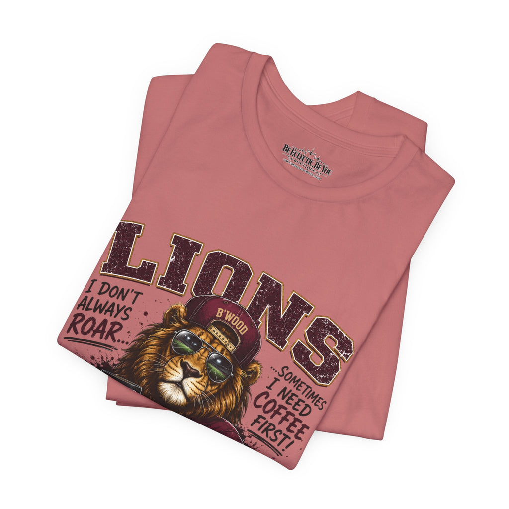 Lions Coffee First Eat Sleep Repeat Graphic T-Shirt