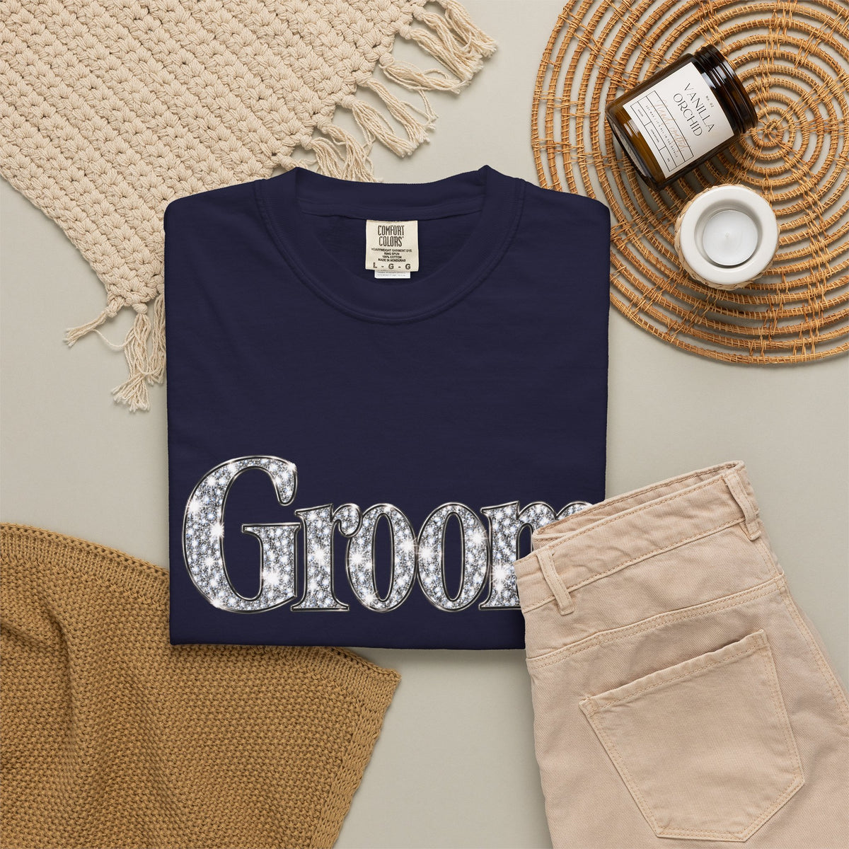Groom Logo T-Shirt — Wedding Party Tee for Groom and Groomsmen