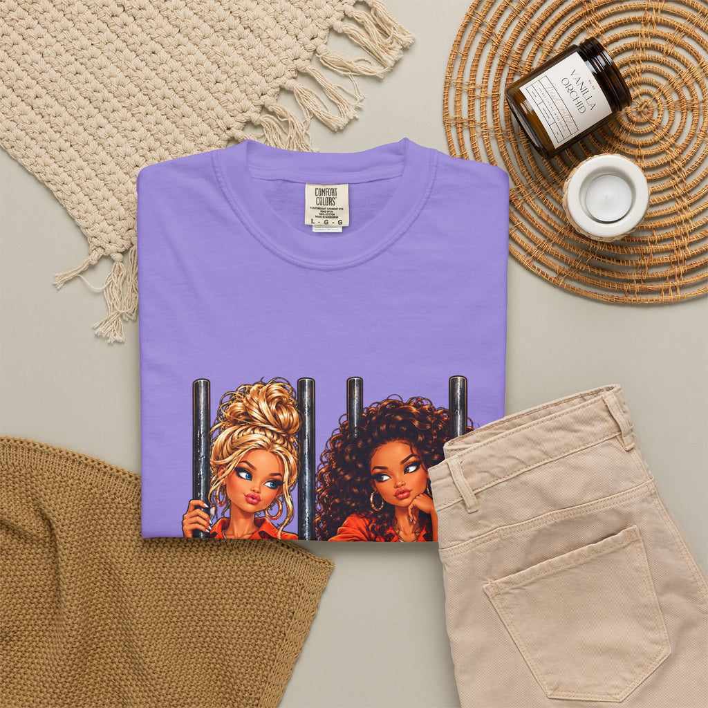 Prison BFFs Graphic T-Shirt — “Me and My Emergency Contact in the Same Emergency”